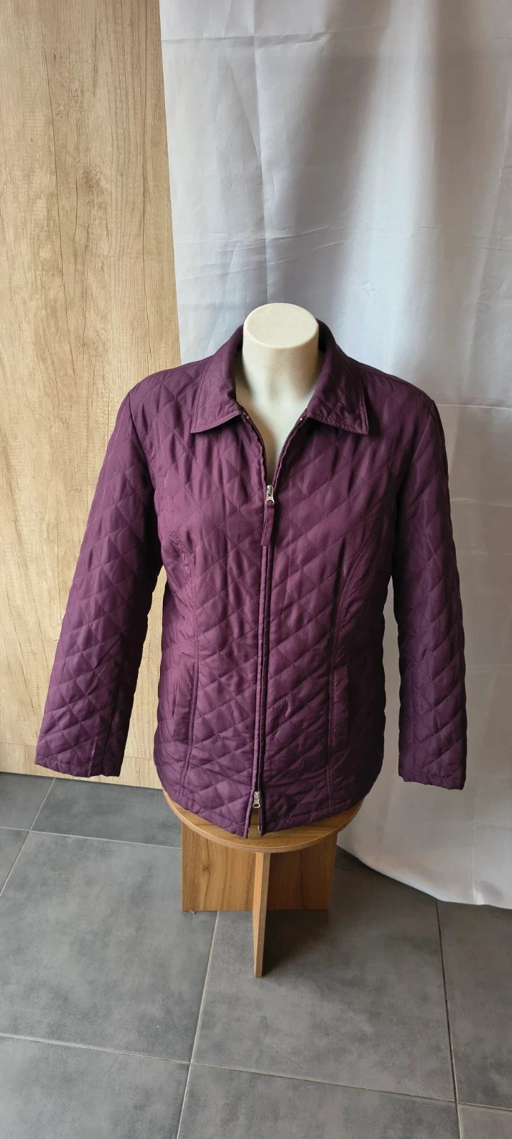 Casaco acolchoado Bordeaux | Tamanho 40 | Leve e elegante | Perfeito para primavera/outono |#296 – photo 2
